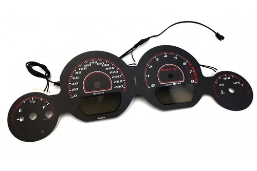 2011-2014 Dodge Challenger Plasma Speedometer Glow Gauges Speedo Discs Speedo Faces