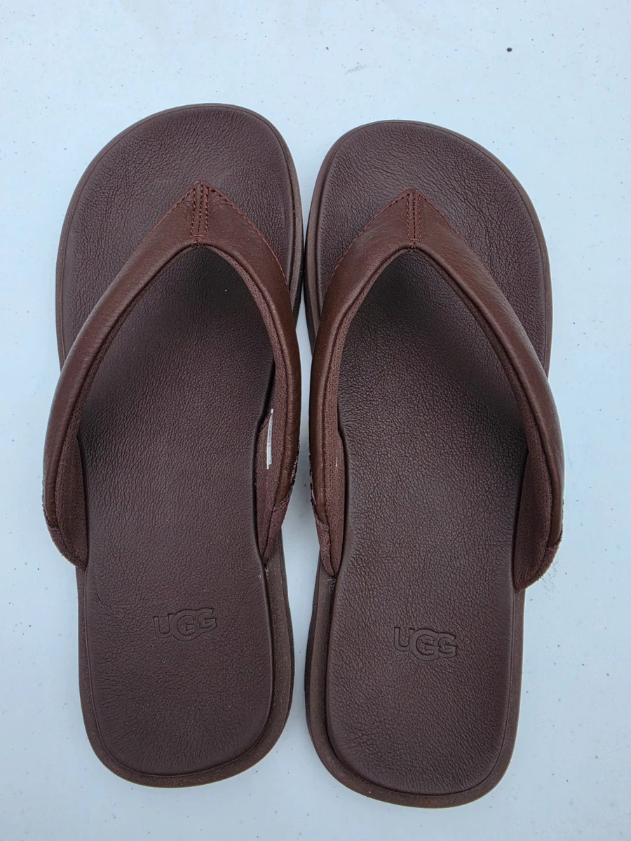 UGG Men's Leather Upper Flip Flop Sandals for sale | eBay