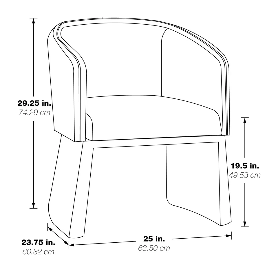 Silla Lucas Moderna Tapizada con Patas Atornilladas, Tela Blancanieves Foto 3 de 4