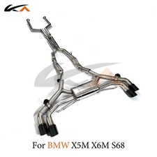 KA Exhaust Catback For BMW X5M X6M LCI 4.4T Steel rear section