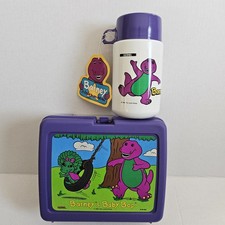 Lonchera coleccionable Thermos Barney 1992 - nueva con etiquetas