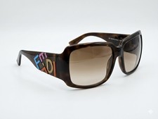Authentic FENDI FS456 Sunglasses - Y2K Multi-Color Logo Brown Gradient Vintage 