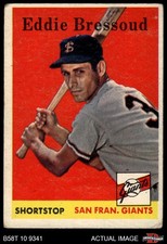 1958 Topps #263 Eddie Bressoud Giants 1.5 - FAIR