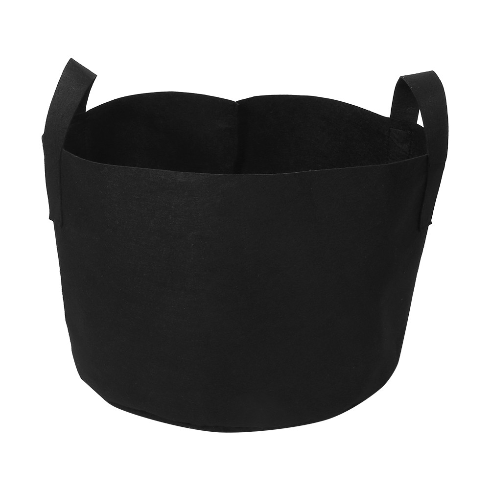 ✿ (10 Gallon 28 X 40cm)Black Plants Growing Bag Vegetable Flower Aeration H.