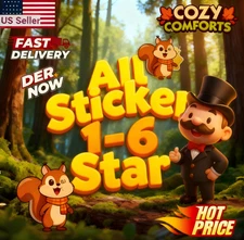 Monopoly Go Stickers 💫CHEAPEST🔥 (ALL SETS) 1🌟-6🌟 ULTRA FAST⚡ANYTIME💬