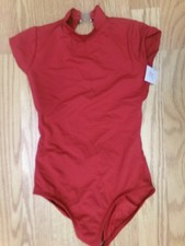 Dance Pre-Owned Leotard Bal Togs Dark Red Medium Child Jazz Ballet OPen Back