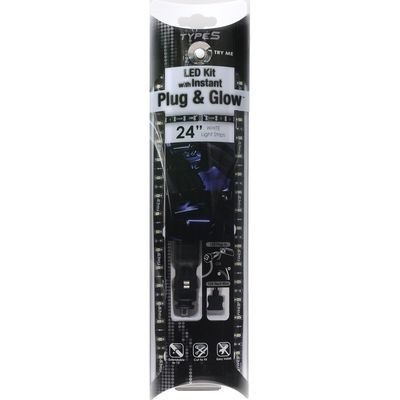 #ad #ad TYPE S PLUG amp; GLOW SUPER WHITE 6000K 12quot;x 2 INTERIOR LED LIGHT STRIPS KIT $11.80