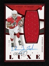 2015 Panini Luxe Rookie Memorabilia Auto 11/99 David Johnson #RMA-DJ Auto 10fs