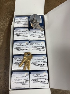 Ilco 1-1/4  Satin chrome Mortise Cylinders On The Master  System