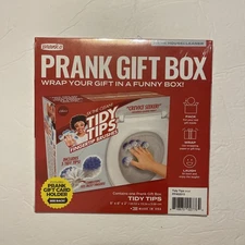 Prank-Small 8x6x2 TIDY TIPS fake Gag Funny PARODY Joke Gift Box Anniversary Wife