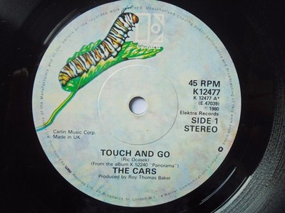 Cars Touch And Go 7'' Elektra K12477 EX 1980
