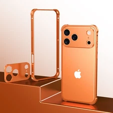 For iPhone 17 Pro Max/Air/17Pro/17 Metal Bumper Case with Camera Lens Protection