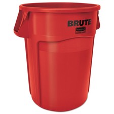 Rubbermaid Commercial 264360REDEA BRUTE 44 GAL Vented Round Container - Red New