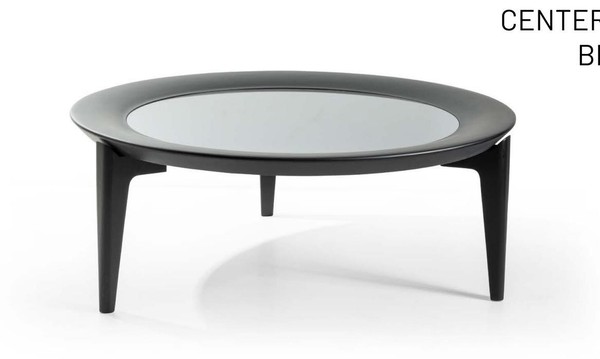 Grauer Runder Couchtisch Designer Wohnzimmer Tische Luxus Beistelltisch-image