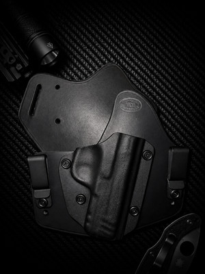 IWB/OWB combo Kydex/Leather Hybrid Holster adjustable retention for Smith&Wesson