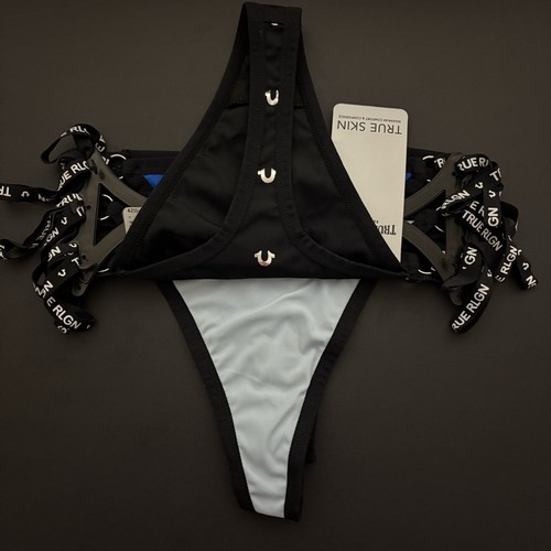 True Religion 3-PK Large True Skin Logo Strappy Thong Panties - Picture 4 of 7