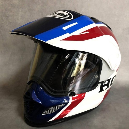 Arai HONDA Tour Cross 3 Off-Road Helmet L Size 59-60cm Tricolor White Red Japan - Foto 9 di 12