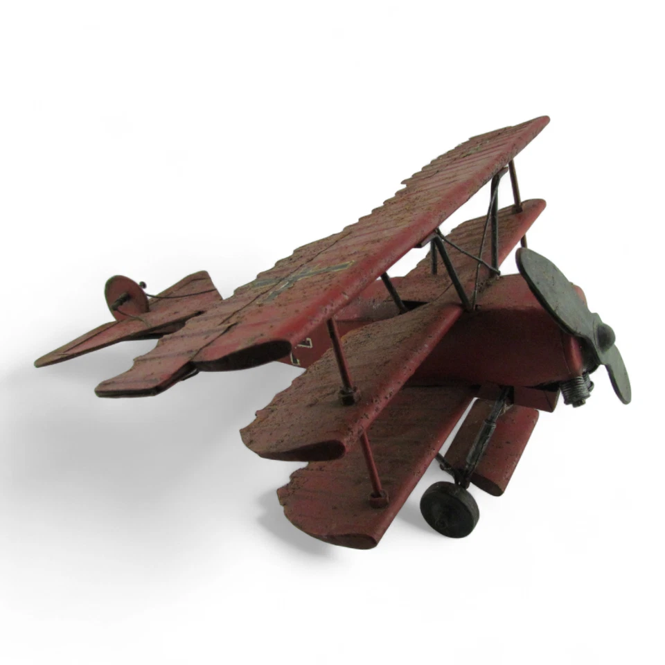 Fokker Dr.I Barón Rojo Triplano Metal Avión Modelo 12 pulgadas Envergadura Escritorio Decoración Foto 2 de 4