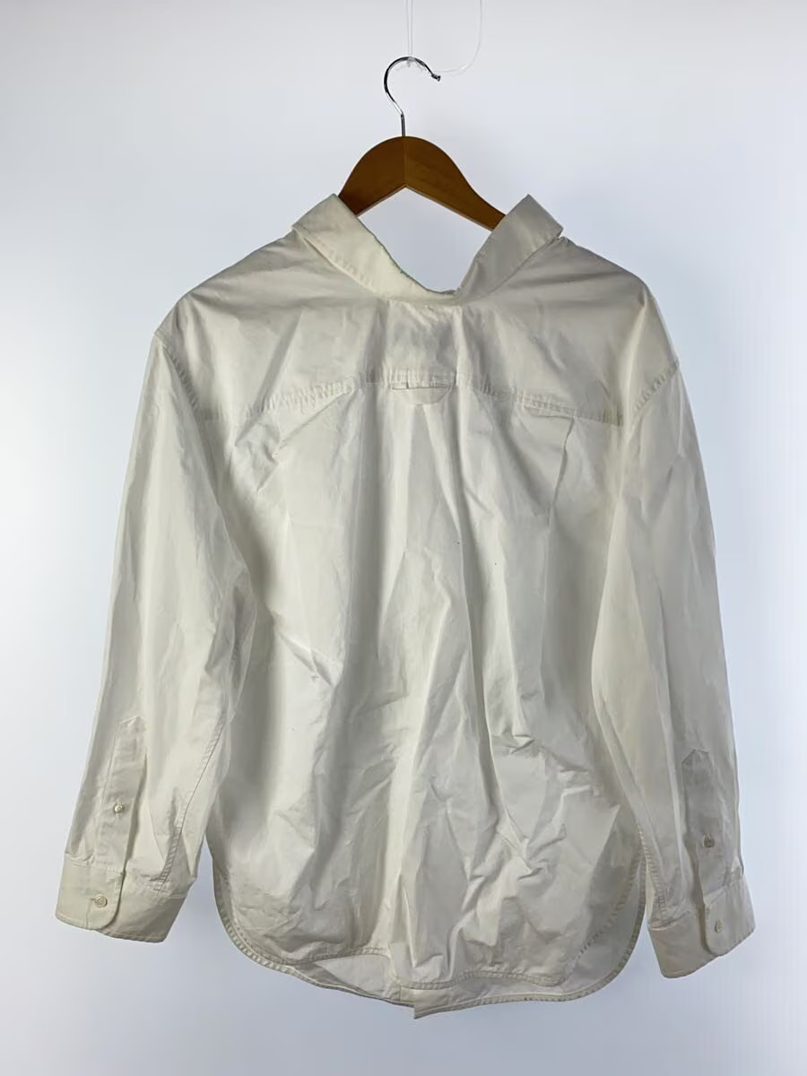 BALENCIAGA Long Sleeve Shirt, Size 34, Cotton, White, 492287 TWB04 thumbnail 2