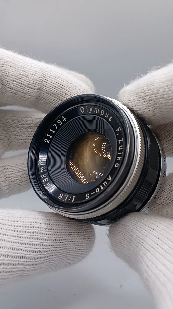 🎦VIDEO👀[Exc+3] Olympus F.Zuiko Auto-S 38mm f1.8 Lens for