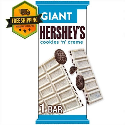 HERSHEY S Giant Cookies  n  Creme Candy Bars   7.37 oz, 25 Count
