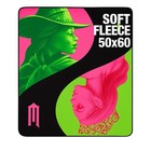 Spirit Halloween Wicked Reversible Throw Blanket 50x60 Elphaba Glinda Wizard Oz