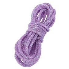 Sequins Rope, 5.5 Yard 6mm Sequins Rhinestone Tube Cord, Light Purple