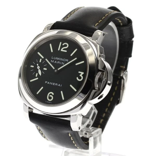 Panerai — Officine Panerai Luminor Marina PAM00001 44mm SS Black Dial Watch #C3382