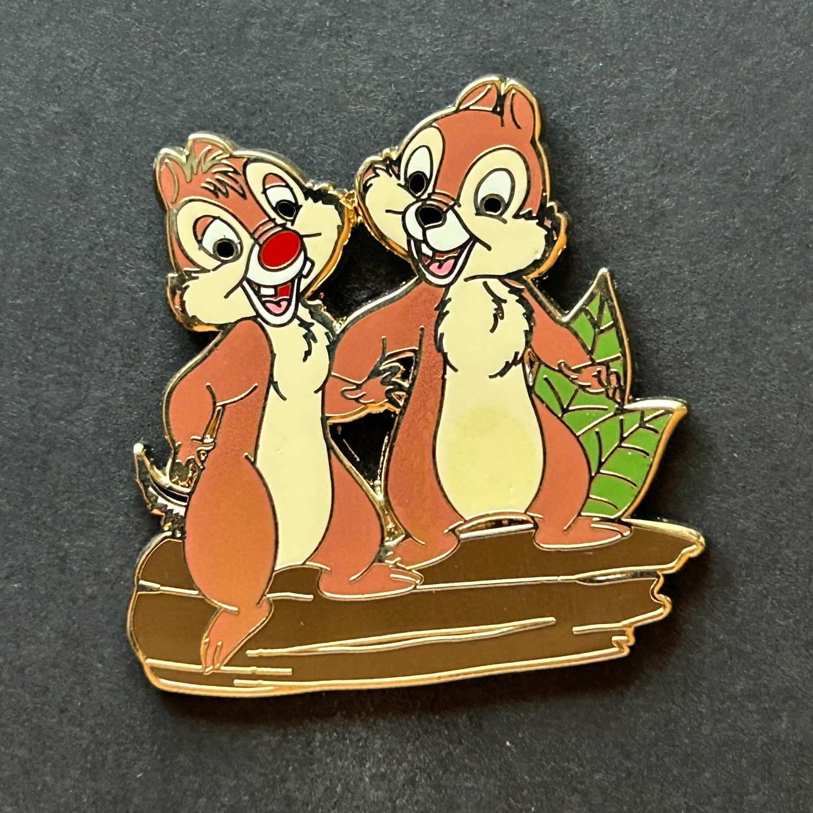Chip n' Dale Standing on a Log Disney Pin 95637