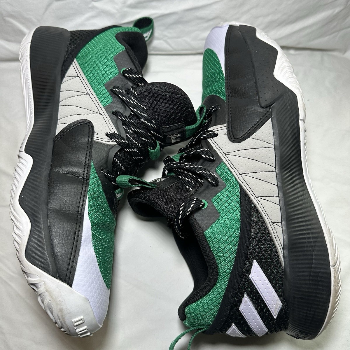 Size 11 - adidas Dame Certified EXTPLY 2.0 Black Court Green for