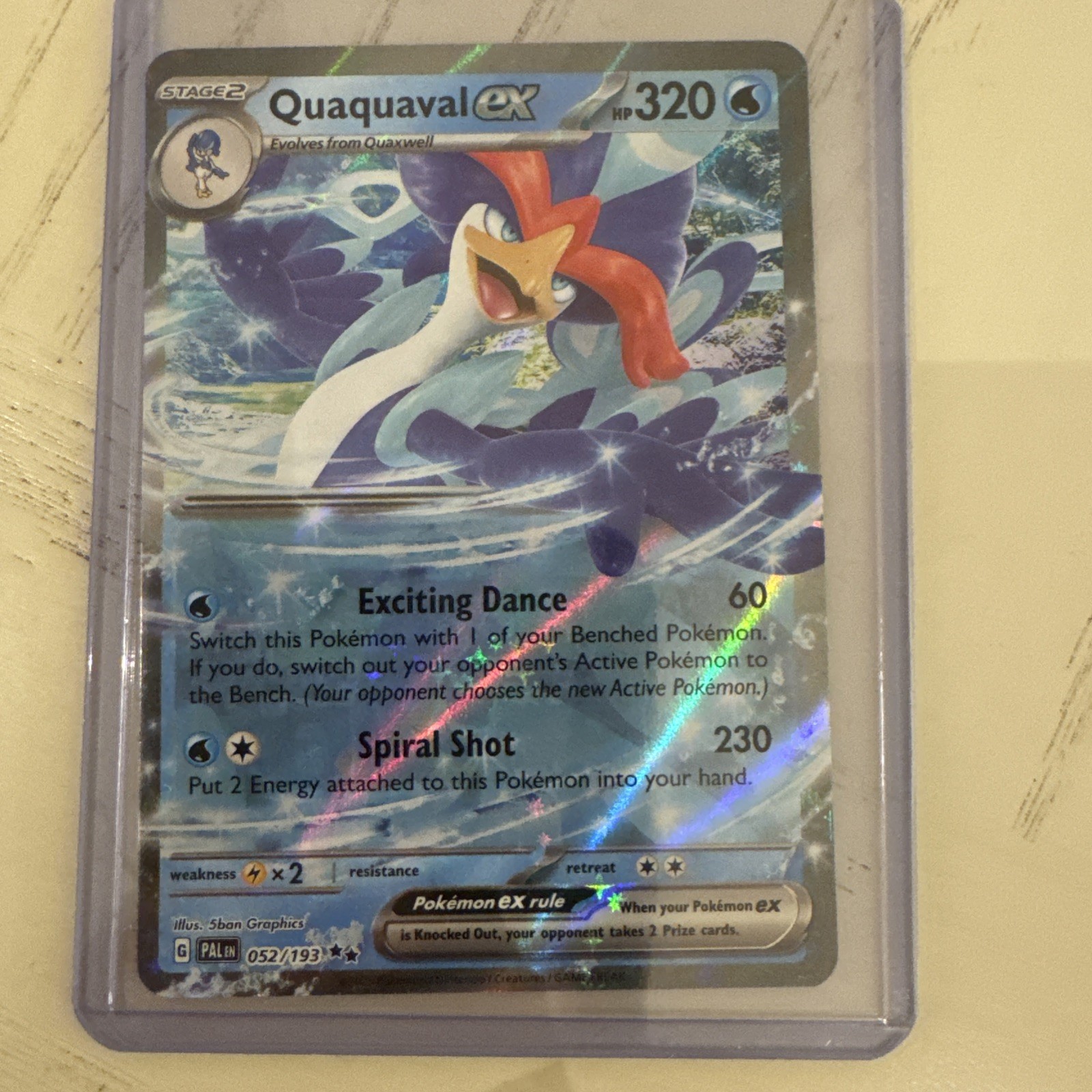 Quaquaval ex 52/193 Paldea Evolved