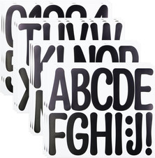 Large Self Adhesive Vinyl Letters Numbers Stickers for Mailbox,4 Inch Sticky Alp