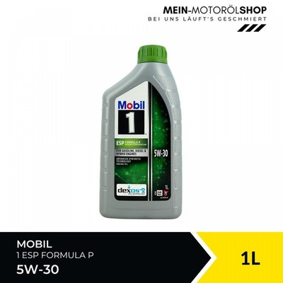 Mobil 1 ESP Formula P 5W-30 Mercedes GM Dexos2 Fiat Peugeot 1 Liter