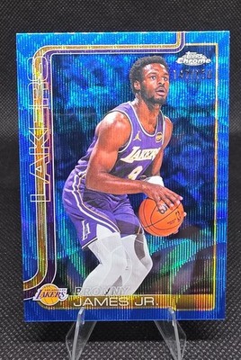 2025-26 Topps Chrome Update - Bronny James #103 Blue Wave Refractor /150