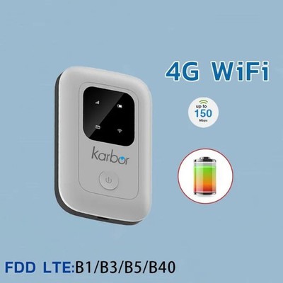 Karbor 4g Lte Router Outdoor Pocket Wifi Sim Card Slot Router 3000MAH Battery