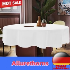 10 Pcs 90-zoll-runde Tischdecke Waschbar Tischdecken Tischabdeckung F&uuml;r Hochzeit
