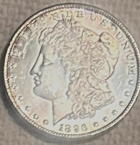 1896 P Morgan BU/AU,cartwheel luster. very bright, free shipping, Sigma tested++