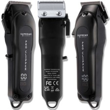 Supreme Trimmer Pro Clipper w/ Taper Blade, Hair Clipper Set STC5030 Black