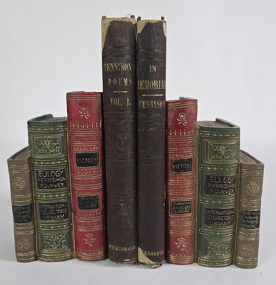 Poems Vol. I & In Memoriam by Alfred Tennyson, Ticknor/Fields-Publisher, 1850s