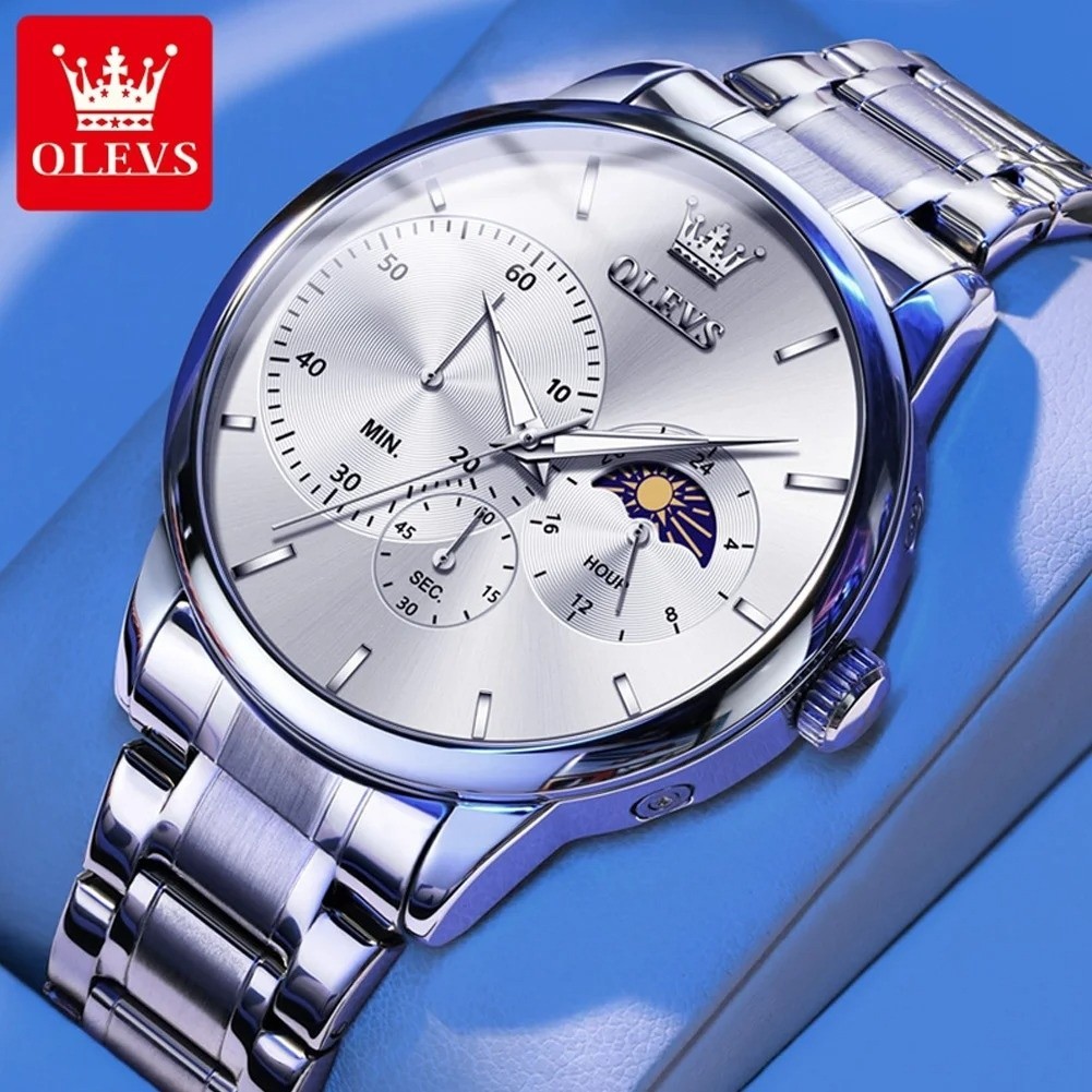 Montre Homme Quartz OLEVS Idéale pour le Bureau et les Soirées Habillées