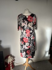 David Emanuel Women's Floral Dress Size 12 Excellent Condition Christmas party 