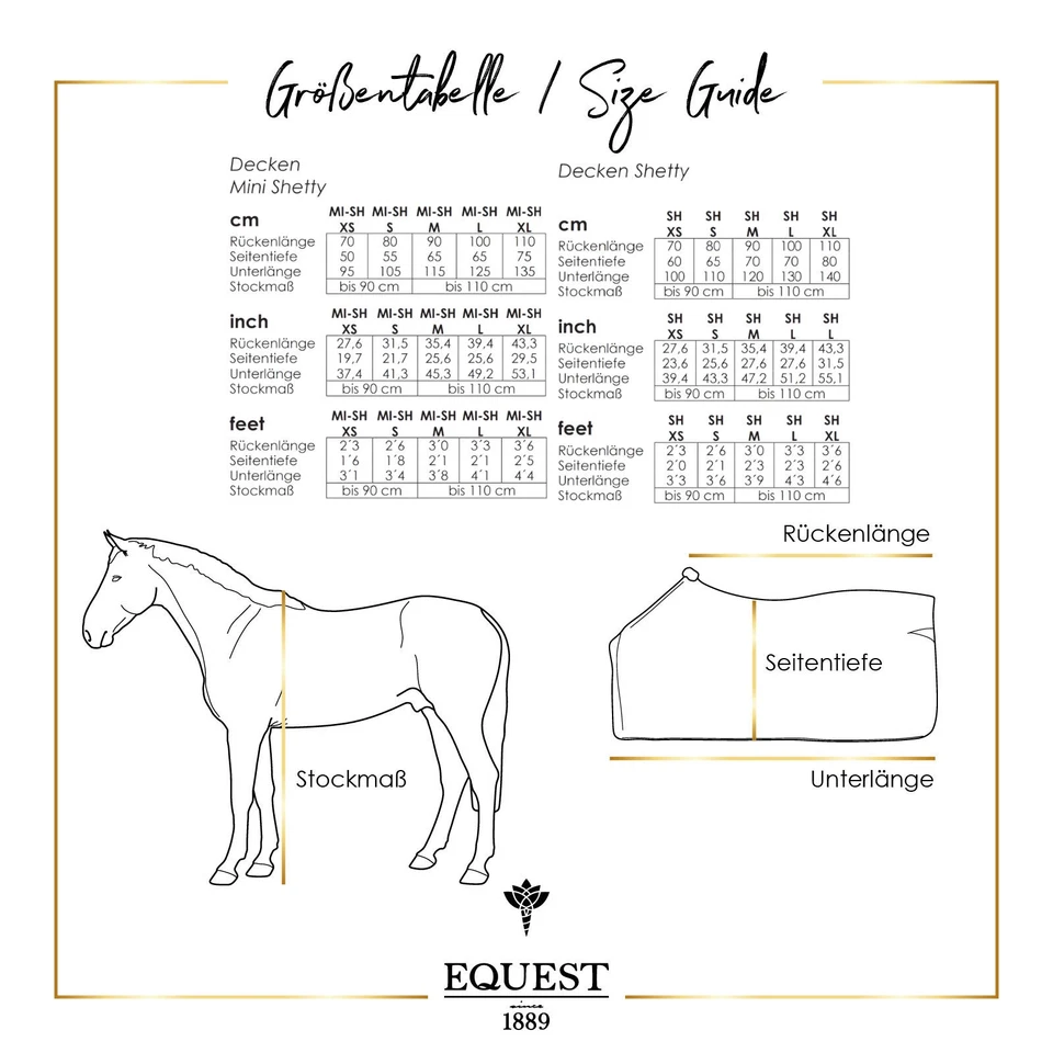 EQuest Alpha Fleece Abschwitzdecke speziell für Mini-Shettys, Mud Pferdedecke - Bild 4 von 4
