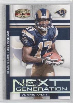 2008 Donruss Gridiron Gear Next Generation Silver Donnie Avery Rookie RC 0a7