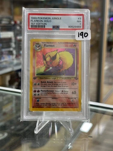 Flareon Jungle 3/64 Holo 1st Edition PSA 7 Pokemon Card
