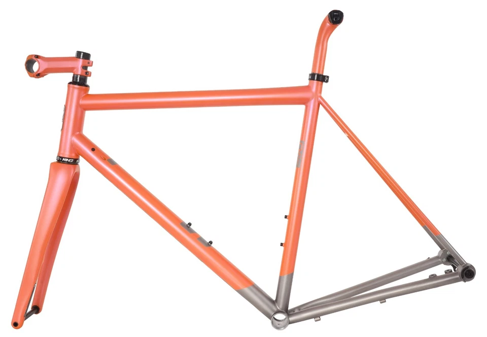 Cuadro de bicicleta de carretera Mosaic RT-1d disco de titanio 56 cm horquilla PRO ENV acabado personalizado Foto 3 de 4