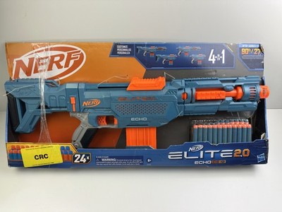 Hasbro NERF Elite 2.0 Echo CS-10 Blaster 4 in 24x Bullets Kids 8+ OPEN BOX