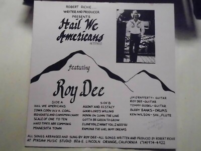 Hail We Americans Featuring Roy Dee (955) Hail We Americans  Not On Label   ARM-