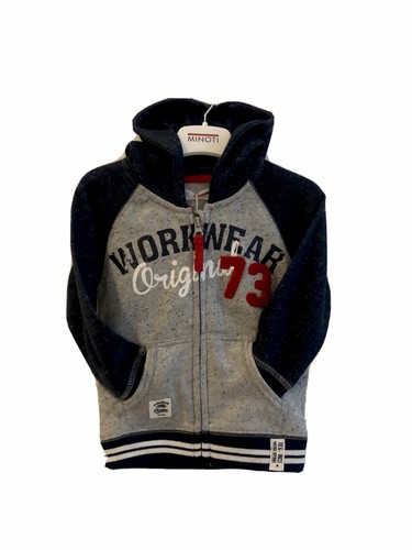 MINOTI APPLIQUÉ & PRINT HOODED SWEATSHIRT * SIZES 12-18 Months to 18-24 Months * - Picture 5 of 6