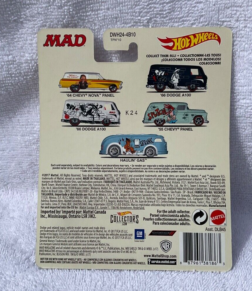 ホットウィールHot Wheels, MAD Magazine, 全5台セット 2017 Hot Wheels Mad Magazine Complete Set Of 5 Pop Culture Series