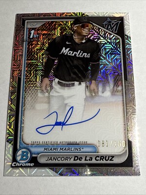 2024 1st Bowman Chrome HTA Choice Refractor Jancory De La Cruz Auto 81/150 RC SP